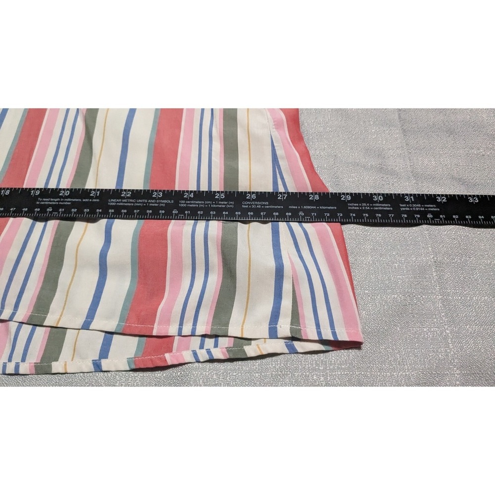 Old Navy Women's Multi Stripe V-Neck Maxi Shift Dress Cross Back Strap Medium - Picture 8 of 12